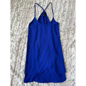 Forever 21 blue flowy minidress
